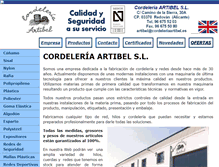 Tablet Screenshot of cordeleriaartibel.com